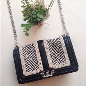 NWOT Rebecca Minkoff Love with Raffia Design Bag